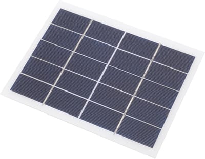 Zonnepaneel - Draagbare Energie - Camera Bewaking - Type C Interface - 18x17.5x1 cm - Zwart