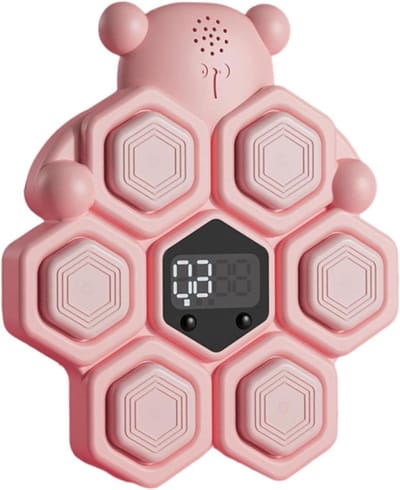 Hoogspringteller - Interactieve Trainer - Actief Spelen - Aanraakbediening - 19.5x22.5 cm - Roze