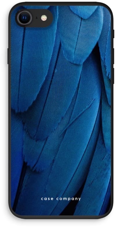 Case Company® - Hoesje geschikt voor iPhone SE 2020 hoesje - Pauw - Biologisch Afbreekbaar Telefoonhoesje - Bescherming alle Kanten en Schermrand