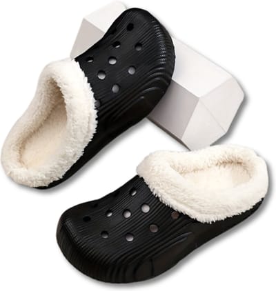 Livano Warme Pantoffels - Sloffen - Slippers - Dames - Heren - Pluche - Maat 36 - Zwart