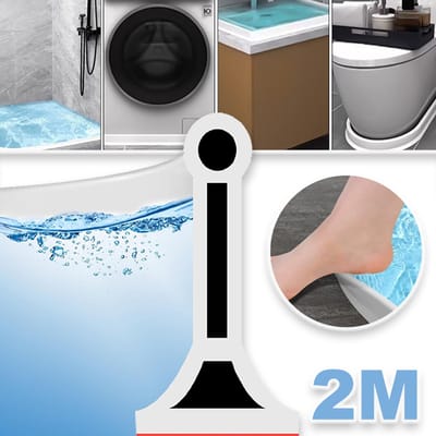 Waterdichte Rubberen Afdichtingsstrip - Zelfklevende Nano Tape - 200 cm Lang - Slijtvast En Wasbaar - Ideaal Voor Douchebodem, Badkuip En Toilet – Wit