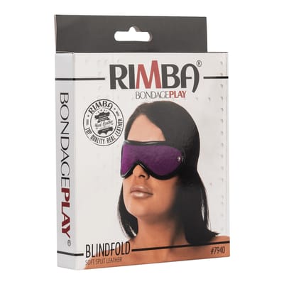 Rimba - Blinddoek - Oogmasker - Leer - Paars - One Size