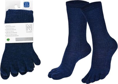 Norfolk - 56% Merino wol Teensokken - Antiblaren - Temperatuurregulatie - Wandelsokken - Maat 39-42 - Blauw - Bruges
