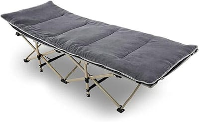 Ligstoel Kussen - Loungerhoes Matras - Buiten Ontspannen - Verstelbare Gespen - 190x67cm - Grijs