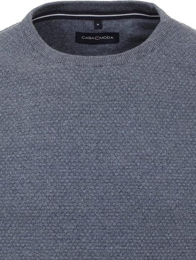 Casa Moda Trui Met Motief Katoen En Polyamide Ronde Hals - XL