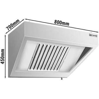 GGM Gastro Wandhaube - 800mm - mit Filter & Lampe