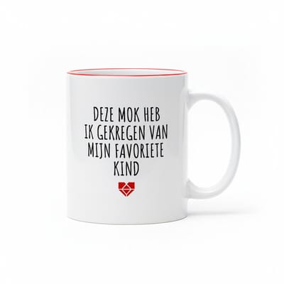 Grappige Mok 330 ml – “Deze mok heb ik gekregen van mijn favoriete kind” – Cadeau voor Mama of Papa