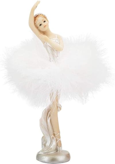 Ballet Dansende Meisjes Beeldje - Ballerina Decoratie Ornament voor Thuis en Kantoor, Perfect voor Bureau Accessoires en Interieurstyling