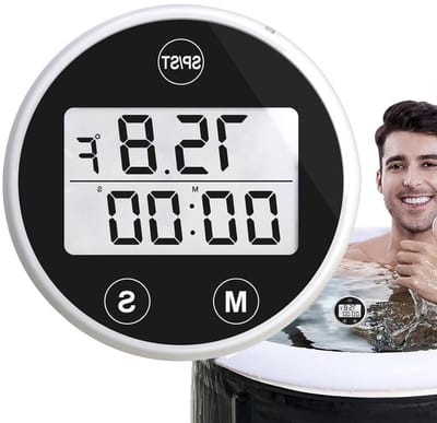 Hot Tub Thermometer - Ijsbad Waterbad Temperatuurmeter | Gemakkelijk Afleesbaar Alarm Vijver Waterdichte Whirlpoolaccessoires voor Volwassenen