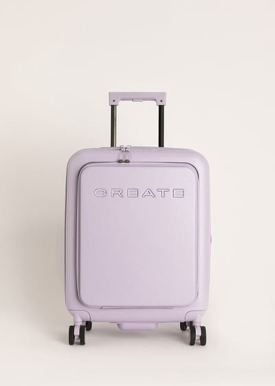 CREATE - Uitbreidbare harde polycarbonaat koffer geschikt voor Low Cost-luchtvaartmaatschappijen met TSA-slot - LUGGAGE STUDIO POCKET
