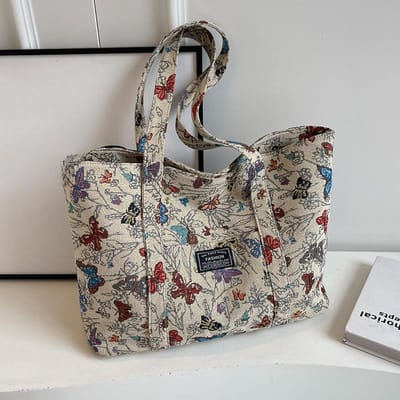 High-end Canvas Tas met Grote Capaciteit voor Dames Nieuwe Mode Commuter Tote Bag voor Dames Ins Studenten Klas Tas gray