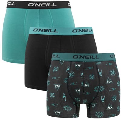 O'Neill heren 3P boxers frozen water zwart & groen