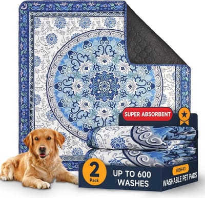 Hondentrainingspads - Wasbare en Herbruikbare Puppy Plaspads 104 x 92 cm - Super Absorberend en Antislip