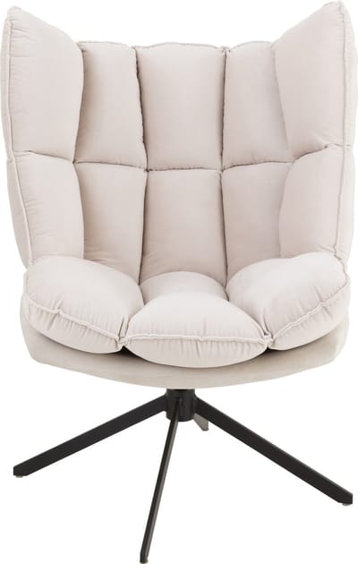 J-Line stoel Relax Kussen Op Frame - textiel/metaal - beige