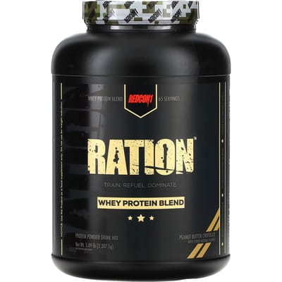 Redcon1, Ration, Wei-eiwitmix, Pindakaas- en chocoladesmaak, 5,09 lbs (2.307,5 g)