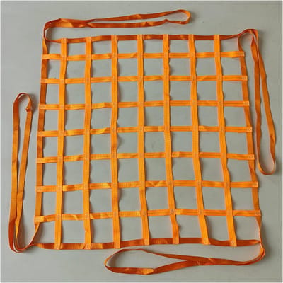 Hijsnet Nylon - Vracht Hijsing - Lading Transport - Sterke Draagkracht - 1.5x1.5m 2000kg - Zwart