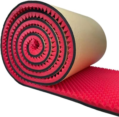 Akoestisch Schuim - Geluidsisolatie Spons - Ruimte Dempen - Vlamvertragend Materiaal - 12 Stuks 1m² - Rood
