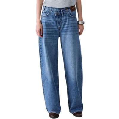 straight fit jeans van puur katoen