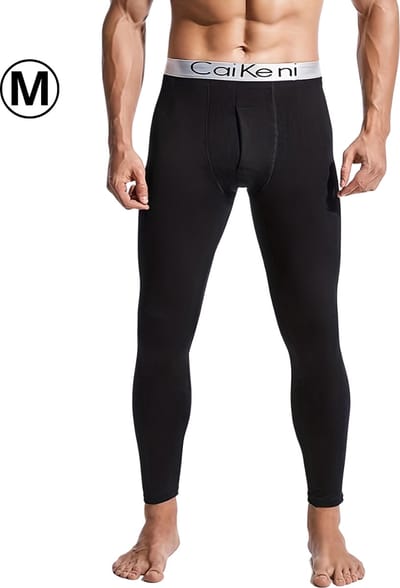 Bovista Thermo - Thermokleding - Thermobroek - Voor Heren - Beenverwarmers - Fleece - Broek - Zwart - Maat M