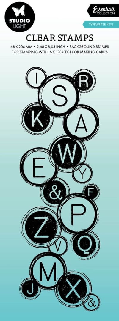Clear stamp Typewriter keys - Essentials nr. 551