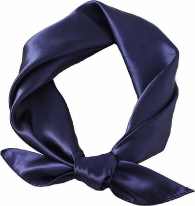 Satijnen Bandana / Zakdoek Donkerblauw | Polyester - Satijnlook  | 60 x 60 cm | Fashion Favorite
