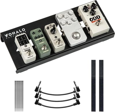 Compact Aluminium Gitaar Pedaalboard met Montage Accessoires - Lichtgewicht Effectenbord