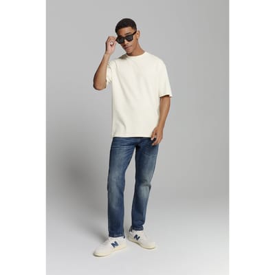 No Excess T-shirt Crewneck Heavy Solid Basic Offwhite Maat: XXL | Basic T-Shirts Outlet | Heren | Wit