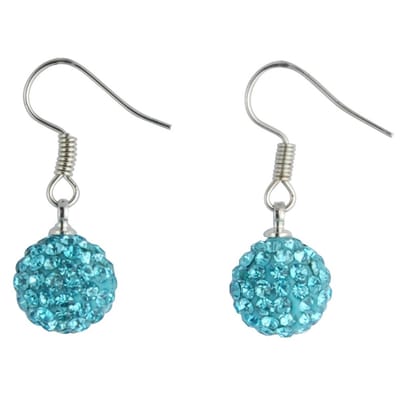 Behave - Oorhangers dames - Blauw kristal - Feestelijk - Nikkelvrij