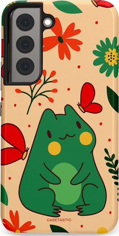 Casetastic Hoesje Geschikt voor Samsung S22 - Stijlvolle Beschermende Duo-layer Case - Kikkerkus
