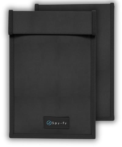 Spy-Fy Faraday Bag mobiele telefoon - Faraday Tas 19 x 11 cm -Stralingsbescherming voor mobiele telefoons (iPhones en smartphones) | Bescherming tegen tracking & hacking