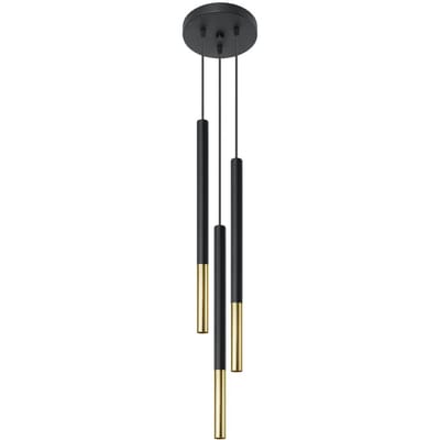 Sollux Lighting Hanglamp Mozaica - G9 - zwart goud - staal - 90x20x20cm