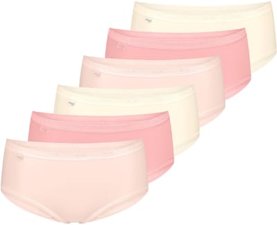 sloggi Dames midi slip 6 pack Basic+