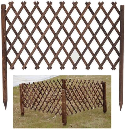Huisdier Babyhek - Intrekbaarhek Tuinhek - Ruimte Afscheiden - Corrosiebestendig Hout - 180 x 110 CM - Wit