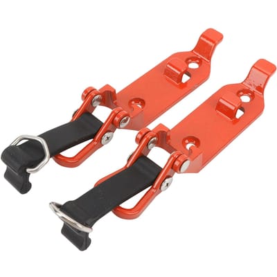 2 Pièces Support de Pelle de Galerie de Toit Métal Robuste Pince en Caoutchouc Kit de Montage pour Voiture Camion Garage Orange orange