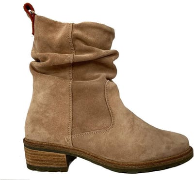 Beige Solidus Veterboots Kinga Wijdte K