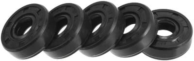 Dubbele Lip Olieafdichting 10x25x8mm voor Hoge Druk - Rubber NBR Afdichtingsringen, 5 Stuks, Ideaal voor Motoren en Machines