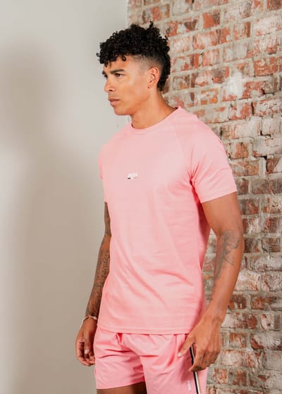 Hugo Boss T-shirts rn slim fit - light pastel pink