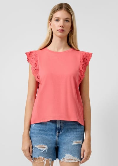 s.Oliver -qs T-shirts Coralred Maat: S | Tops Outlet | Dames | Roze