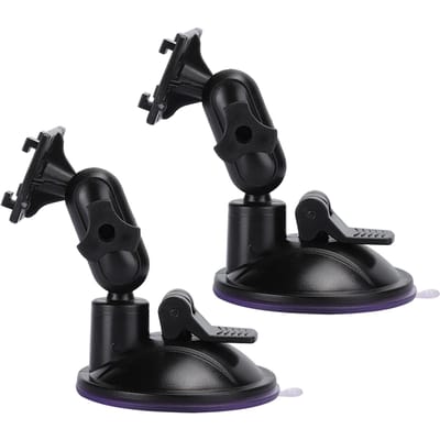 HD H3041 65mm 2 Pièces Support Ventouse pour Navigateur GPS de Voiture Enregistreur de Conduite(Têtes à quatre mors )