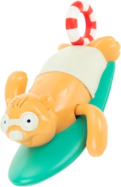 Opwindbaar Badspeelgoed - Zwem Dieren Speelgoed - Interactief Spelen - Trekkoord Mechanisme - 15.5 x 9.9 x 6.1 cm - A