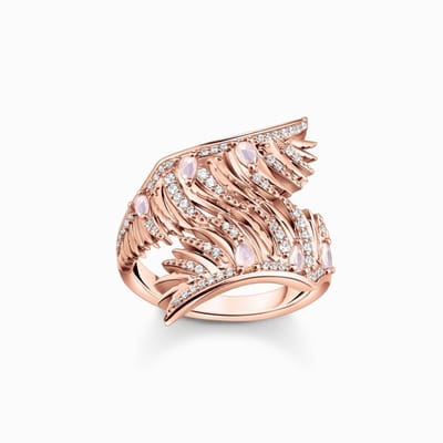Thomas Sabo - TR2409-323-9-48 - Ring - Dames - 925er Zilver roségoud verguld - ringmaat 48