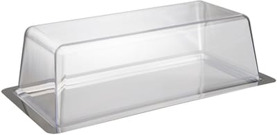 Cake serveerschaal RVS met luchtdichte deksel - 34x16 -5
