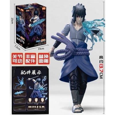 BLOKEES Original NARUTO Uchiha Sasuke Namikaze Minato Série CLASSE CHAMPION Flash Jaune Figurine d'Action Assemblée Modèle Jouet Cadeau
