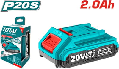 Total Tools Lithium-ion accu 2,0Ah 20V - Past op alle Total Tools 20V machines