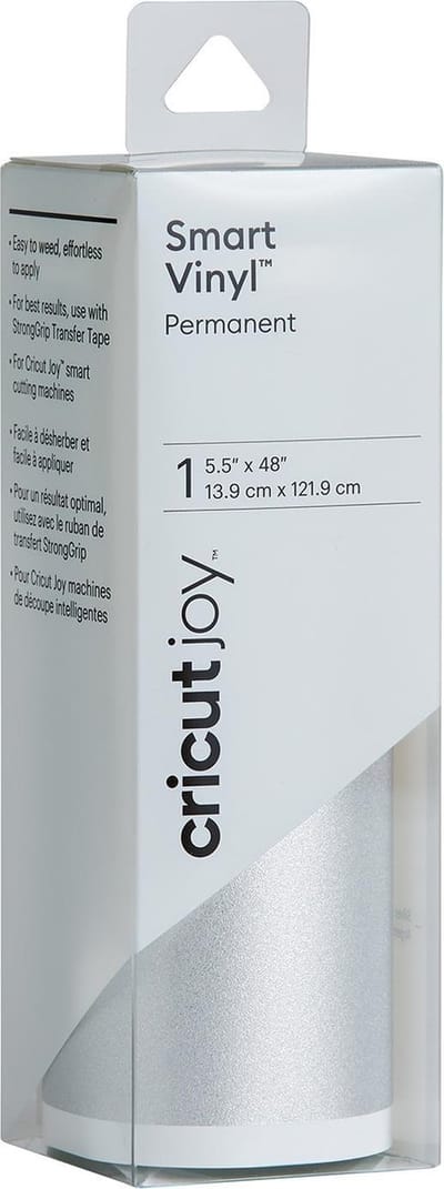 Cricut Joy Smart Vinyl - craft material - 13.9 x 121.9 cm - shimmer silver - vinyl