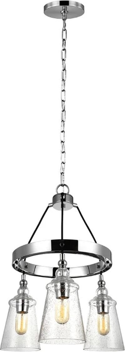 Feiss LED Kroonluchter | 3X E27 Max 60W | Dimbaar | Chrome