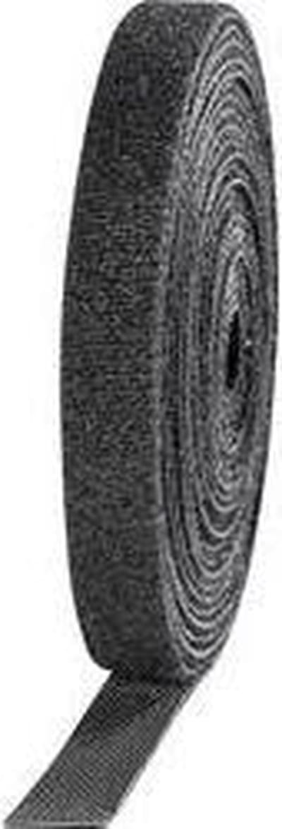 TOOLCRAFT KL10X3000C Klittenband Om te bundelen Haak- en lusdeel (l x b) 3000 mm x 10 mm Zwart 4 stuk(s)