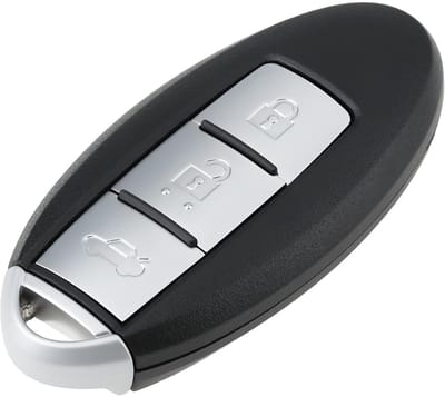 Dailygoods- Sleutelhoes 3-knops - Compatibel met Almera/Murano/Altima/Qashqai/Juke - Antidiefstal - Slag- en slijtvast - Bescherming tegen krassen/stof/vocht - Autosleutelhoes