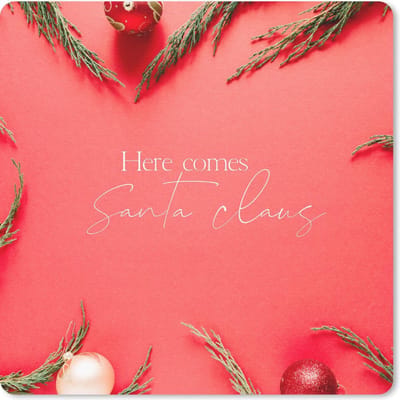 Muismat 20x20 cm - Mousepad Kerst - Rood - Quote - Muismatten - Kerst - Cadeau - Kerstcadeau voor mannen en voor vrouwen