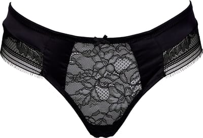 After Eden Toonya Brief with satin detail Dames Onderbroek - Black - Maat L